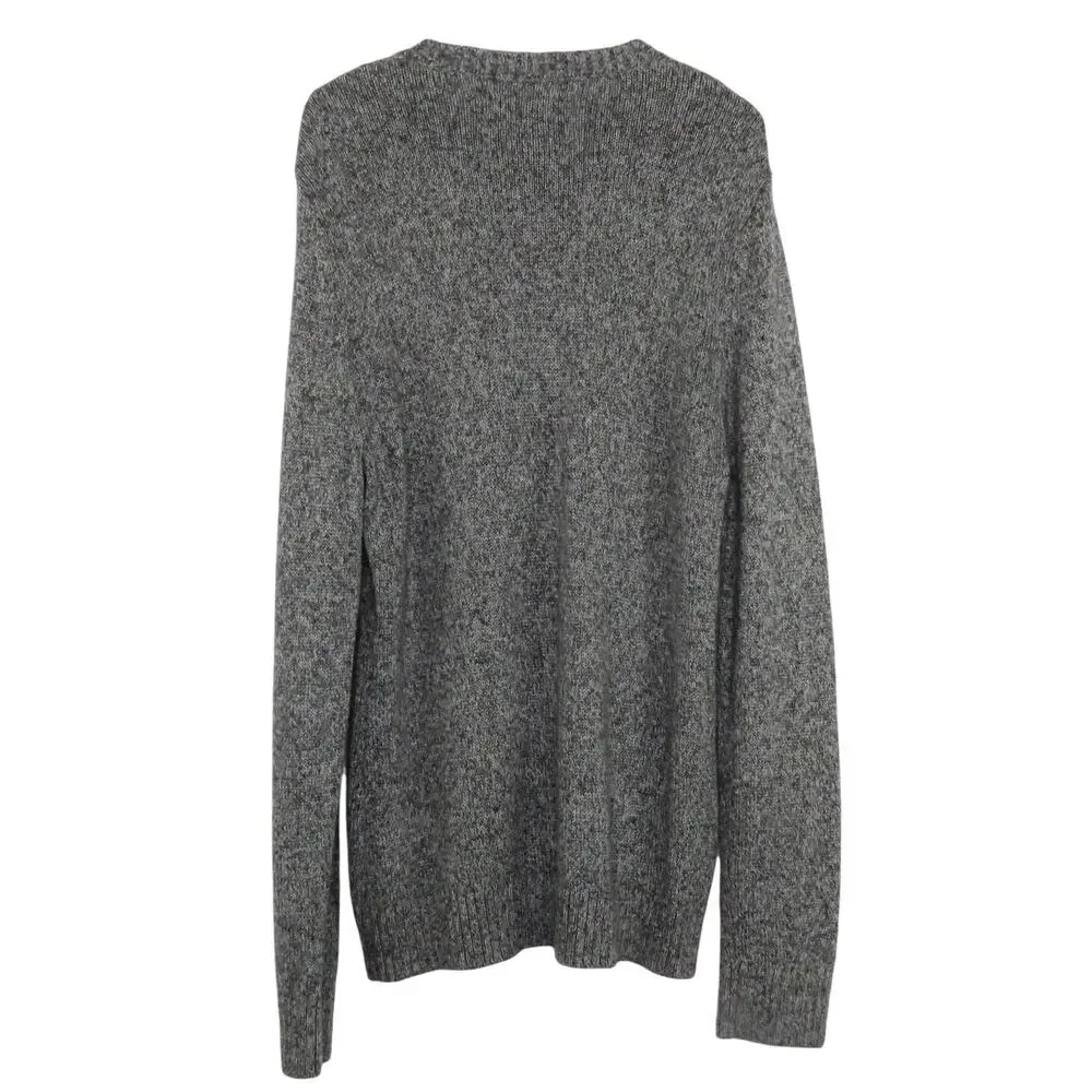 Abercrombie & Fitch Men's Gray Marled Knit Crewneck Sweater Medium